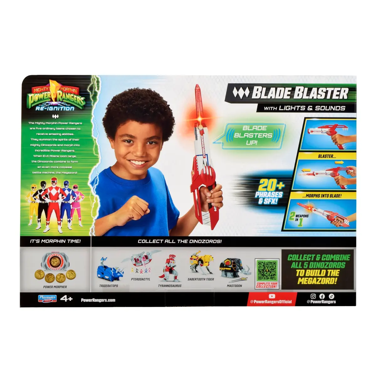 PlayMates Power Rangers Blade Blaster Role Play | Versatile, Lights & Sounds (70-120 chars) - view 6