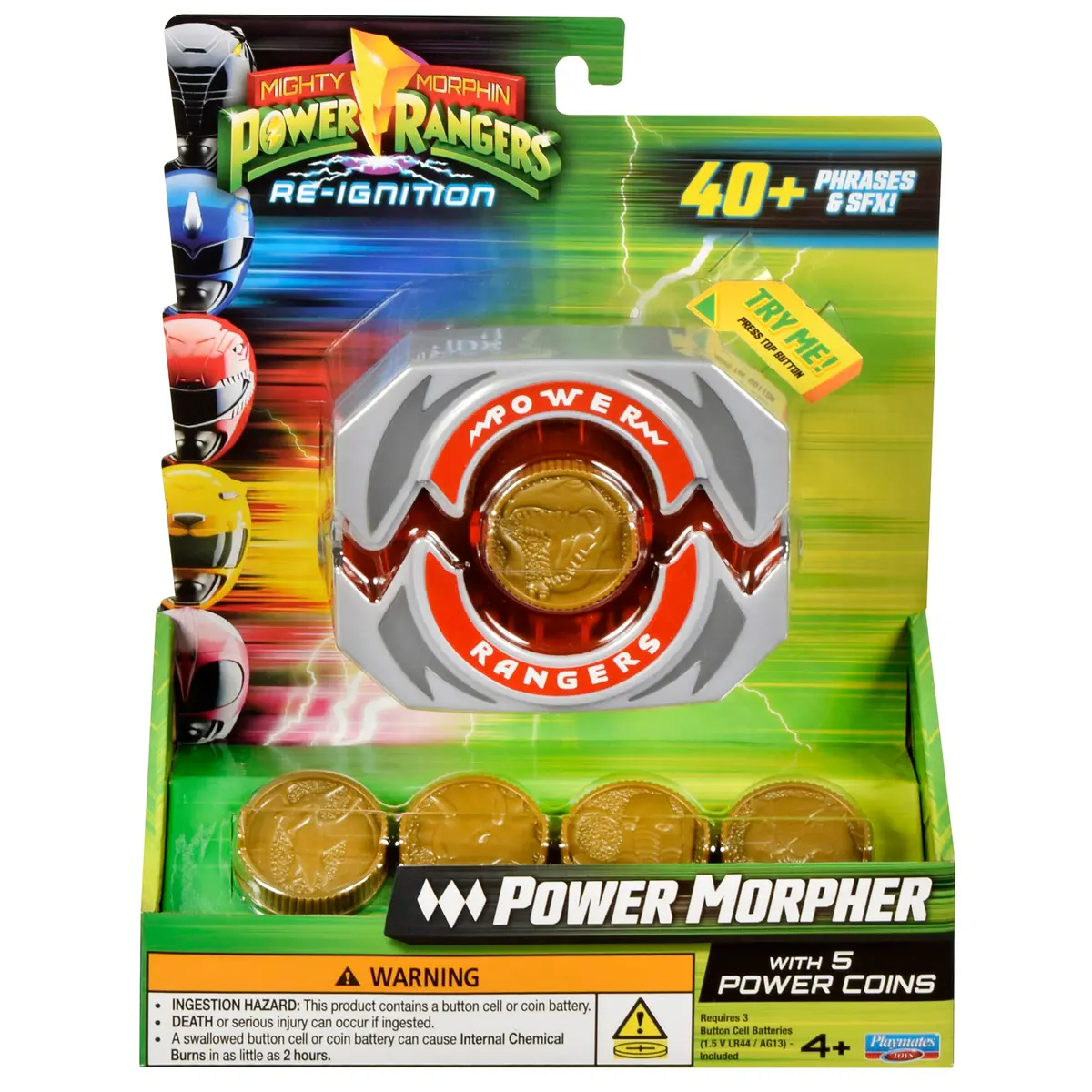 Power Rangers Mighty Morphin Re-Ignition Power Morpher Role Play with 5 Power Coins | Plays Sounds & Phrases - view 5