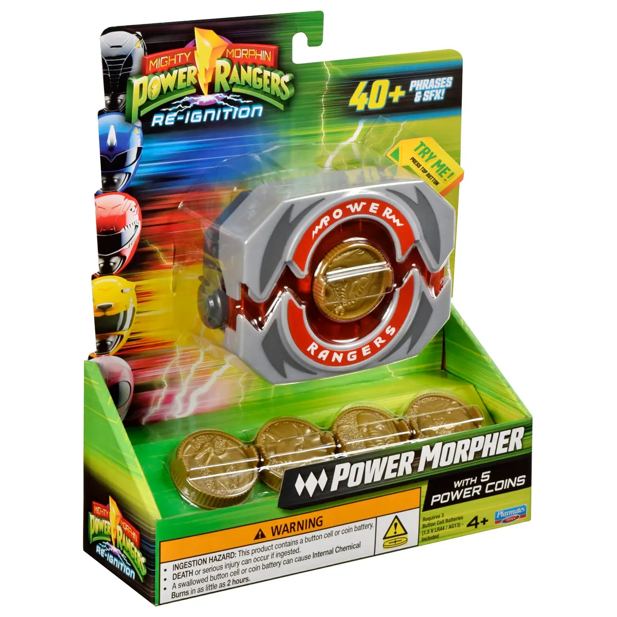 Power Rangers Mighty Morphin Re-Ignition Power Morpher Role Play with 5 Power Coins | Plays Sounds & Phrases - view 6