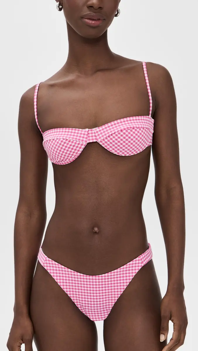 Onia Brigitte Bikini Top Small | Minimal Coverage, Hidden Underwire - view 5