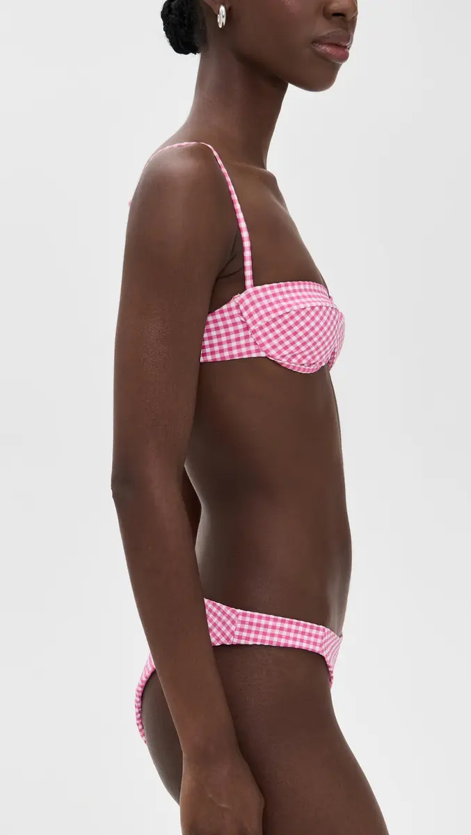 Onia Brigitte Bikini Top Small | Minimal Coverage, Hidden Underwire - view 4