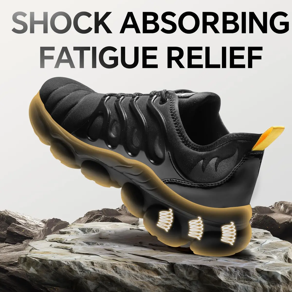 DRRHINO Steel Toe Shoes for Men Women Lightweight Safety Sneakers | ASTM F2413-18 Steel Cap, Slip-Resistant - view 4