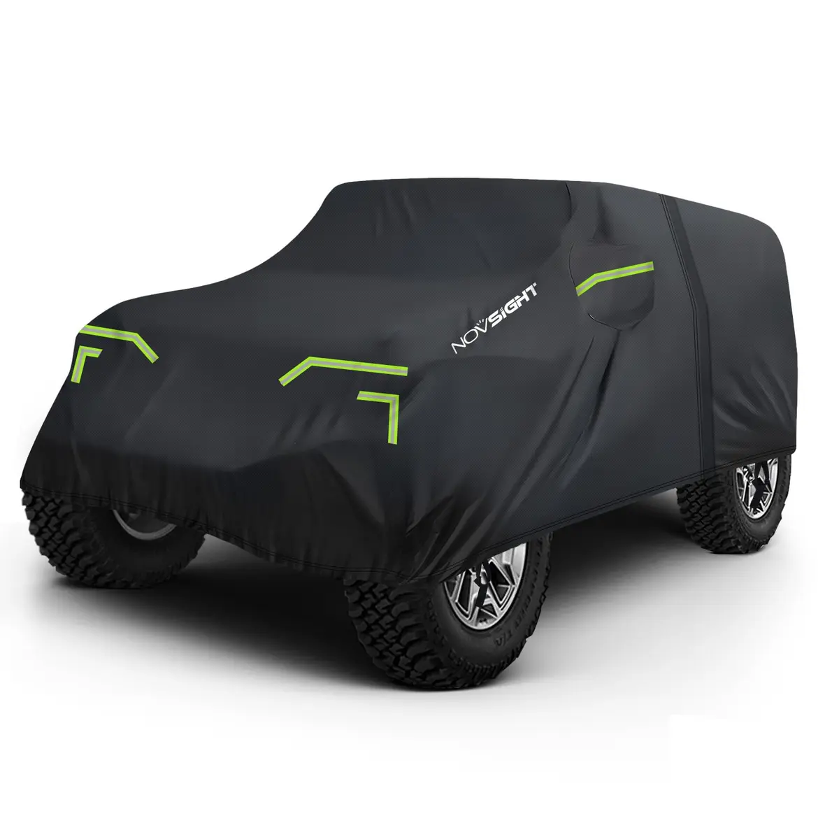NOVSIGHT Jeep Wrangler Cover 2 Door Waterproof | Heavy-Duty All Weather Protection - main product image
