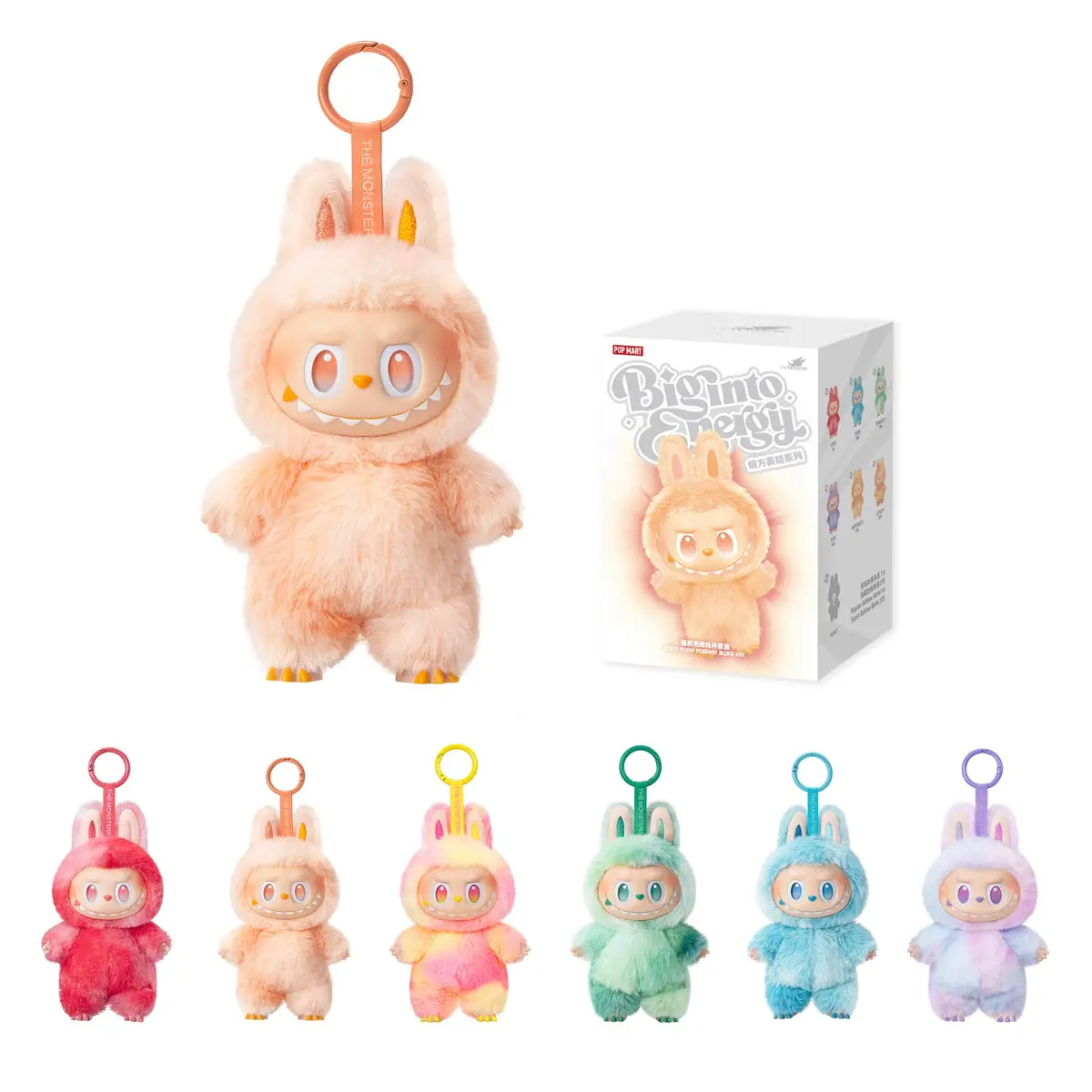 POP MART THE Monsters LABUBU Big into Energy Vinyl Plush Pendant Blind Box 15.3cm (5.9in) | Collectible Art Toy - main product image