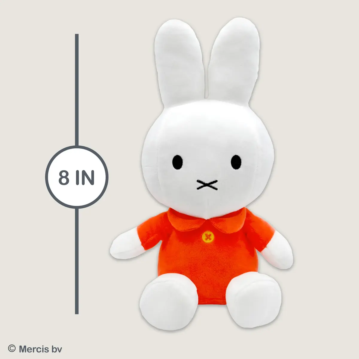 KIDS PREFERRED Miffy Plush Toy 20 cm (8 Inch) Sitting Dutch Bunny | ASTM-Tested Educational Toy - view 5