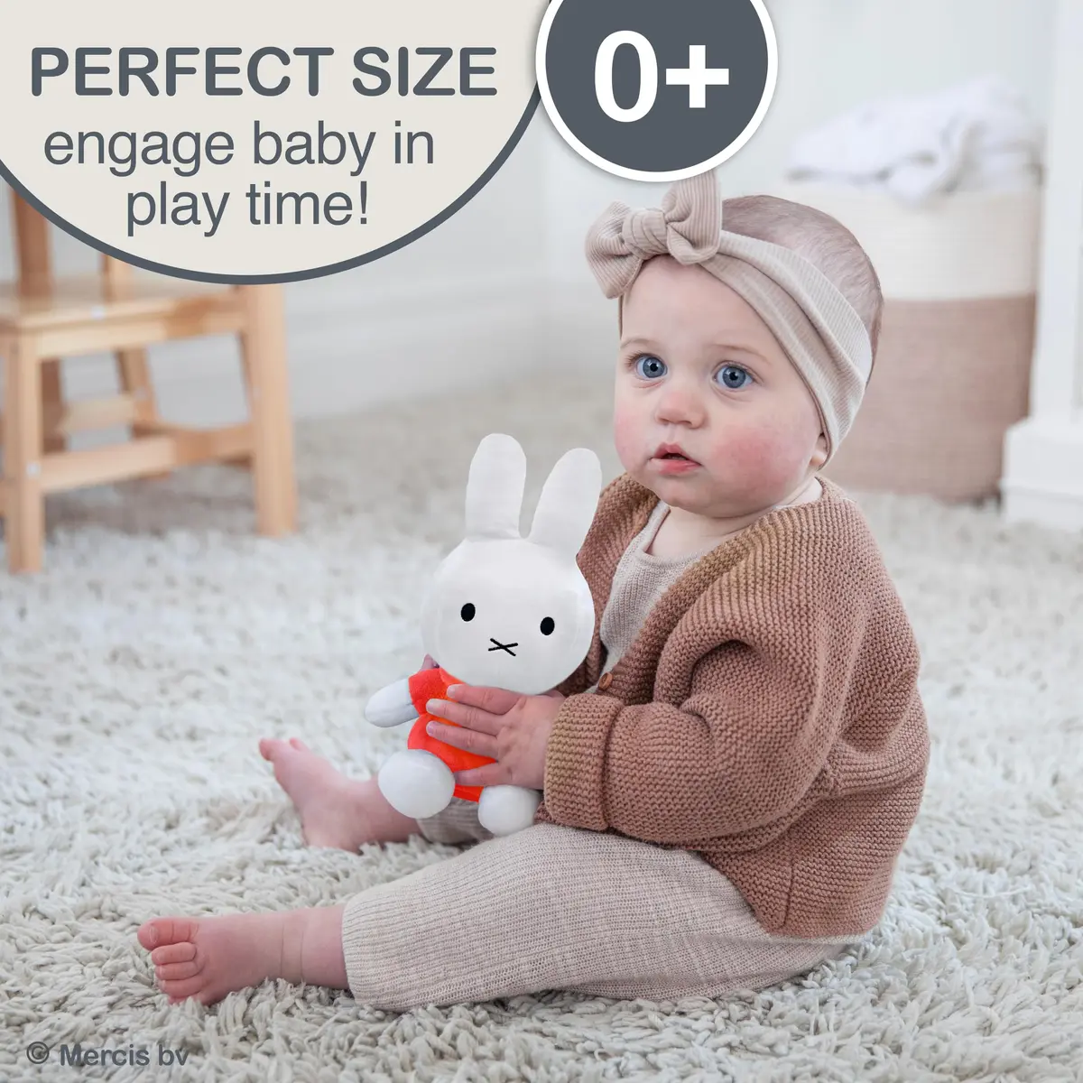 KIDS PREFERRED Miffy Plush Toy 20 cm (8 Inch) Sitting Dutch Bunny | ASTM-Tested Educational Toy - view 6