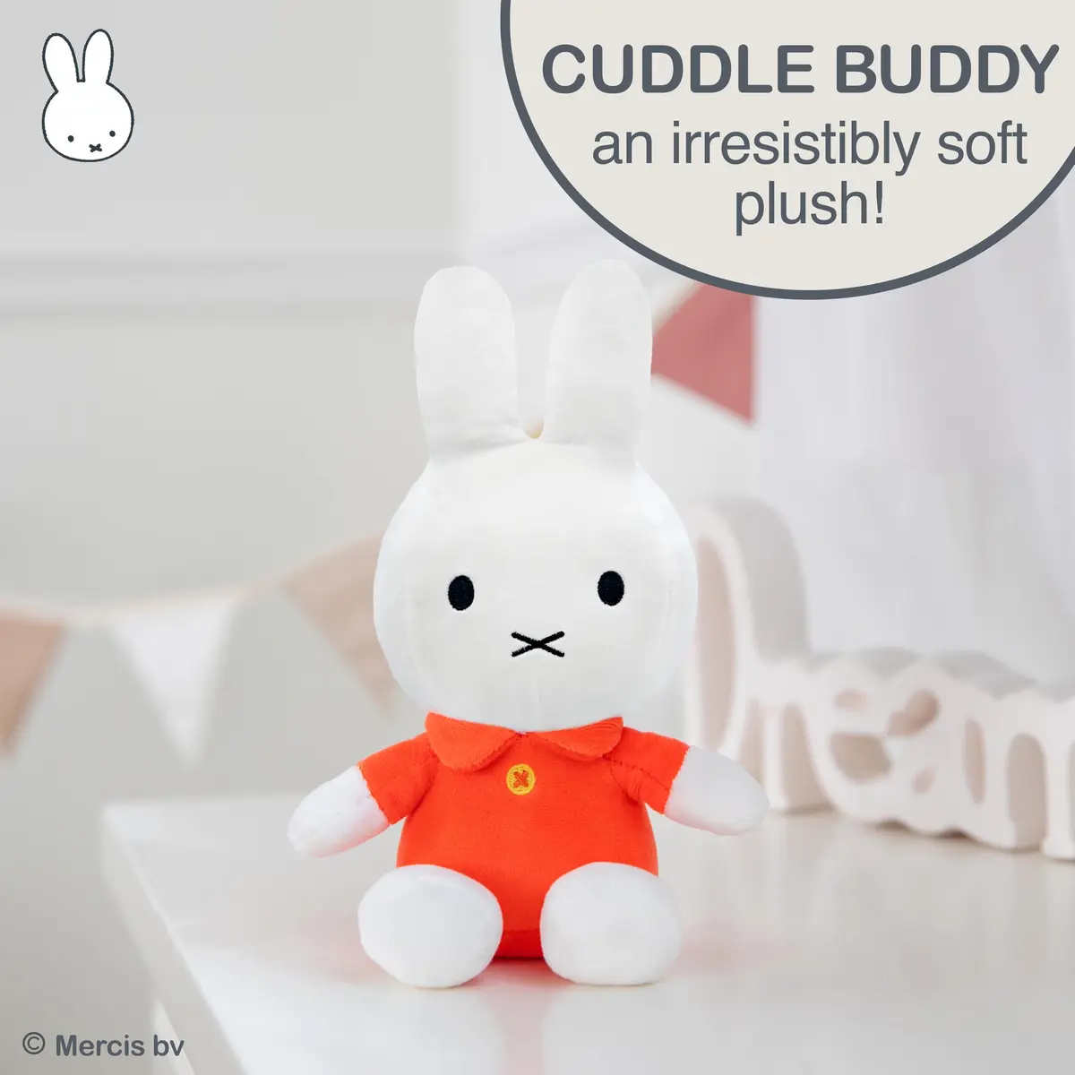 KIDS PREFERRED Miffy Plush Toy 20 cm (8 Inch) Sitting Dutch Bunny | ASTM-Tested Educational Toy - view 4