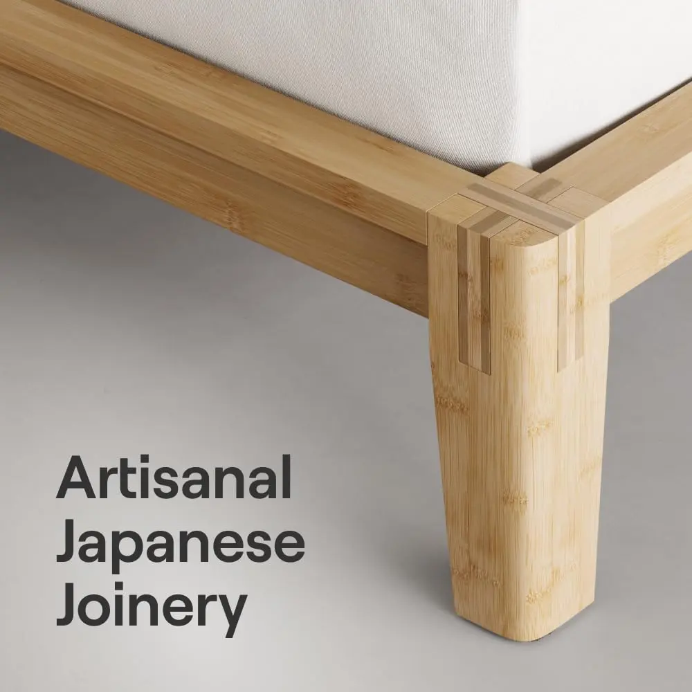 Nectar Upholstered Headboard King Linen Attachable to Bamboo Bed Frame | Elegant, Durable & Easy Setup - view 3