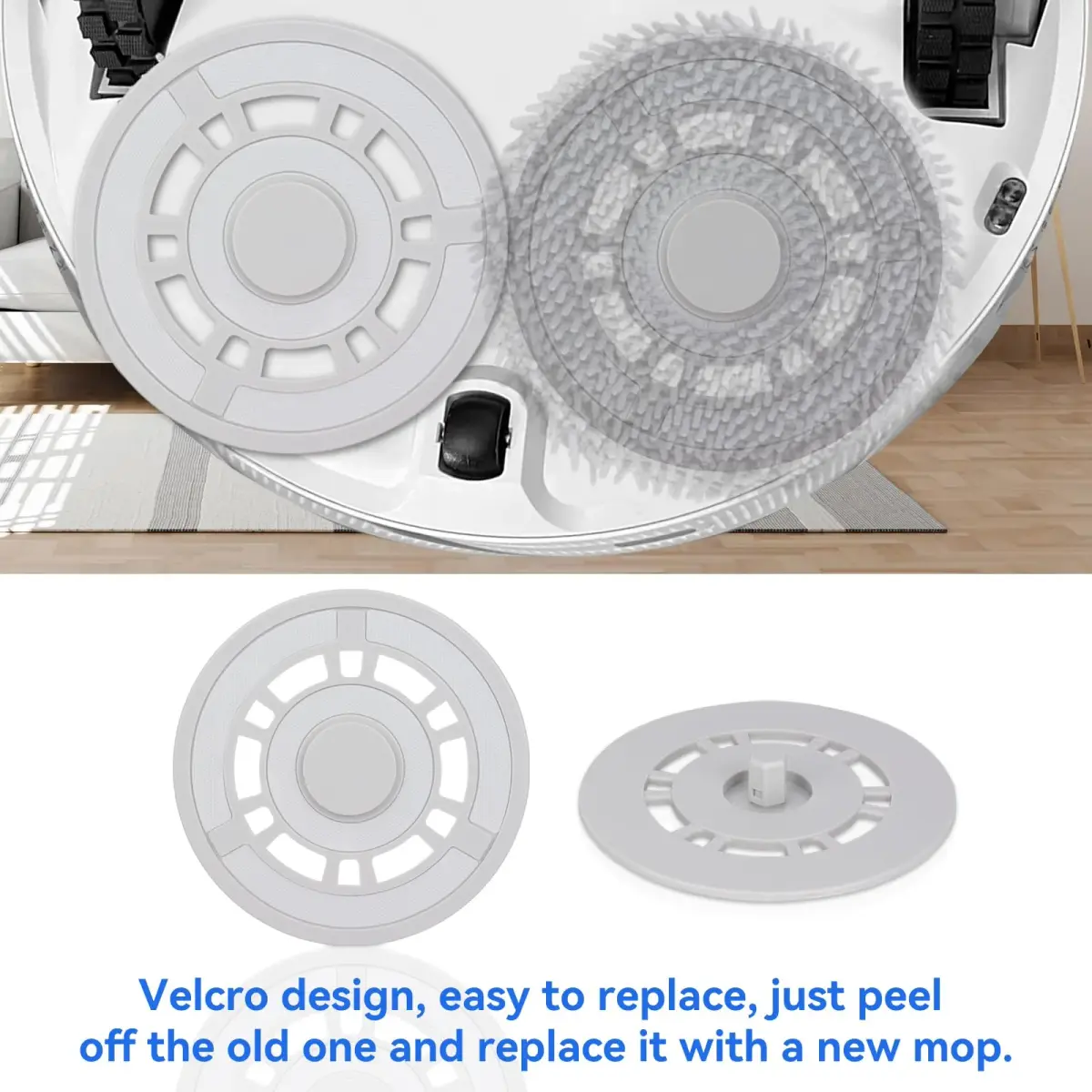 Sgizoku Mop Pad Plate Holder 2 Pack | Compatible with Dreame L10S Ultra & Xiaomi X20+ Robot Vacuums - view 4