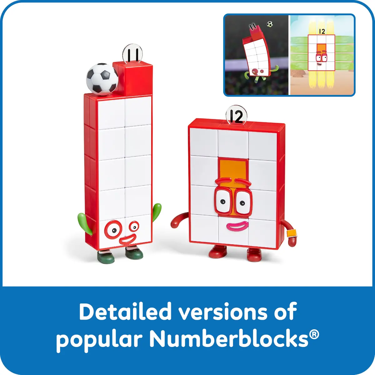 Numberblocks Friends Eleven and Twelve Figures | Math Learning Toys for Kids 3+ - view 3