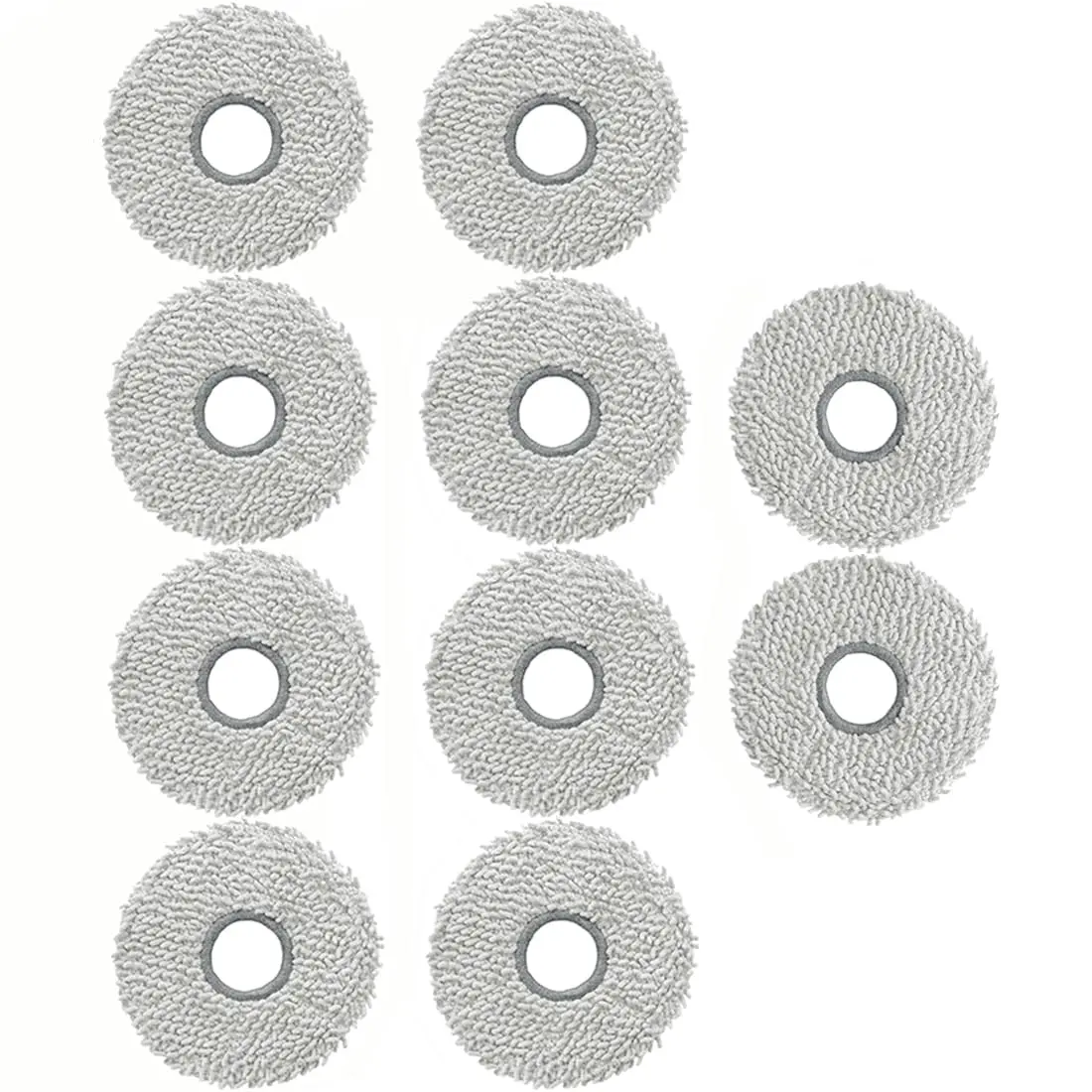 Electropan 10pcs Replacement Mop Pads for Ecovacs Deebot X5 Pro Omni | Washable & Reusable Microfiber Cleaning Cloths - main product image