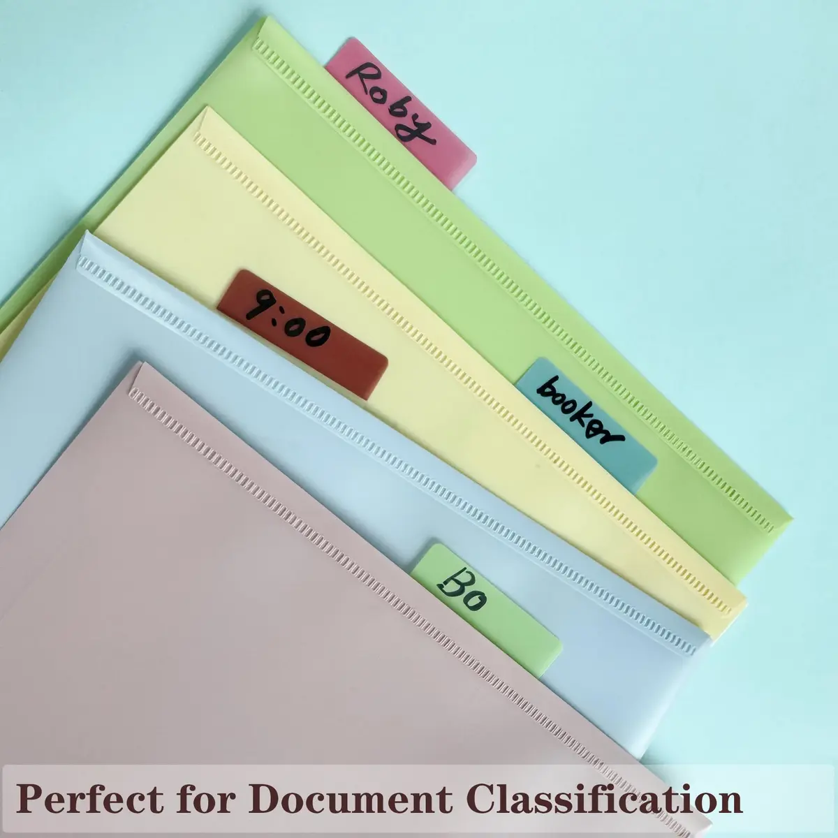 ELII 500 PCS Sticky Tabs 2 Inch Index Tabs, Page Markers File Tabs | 10 Pastel Colors, 2 Sizes - view 7