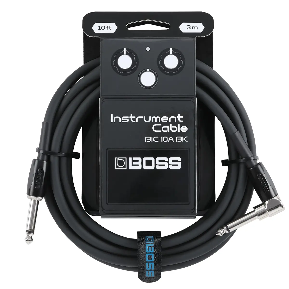 BOSS BIC-10A Series Instrument Cable 10ft/3m | Vibrant, Durable, Quiet Operation - main product image