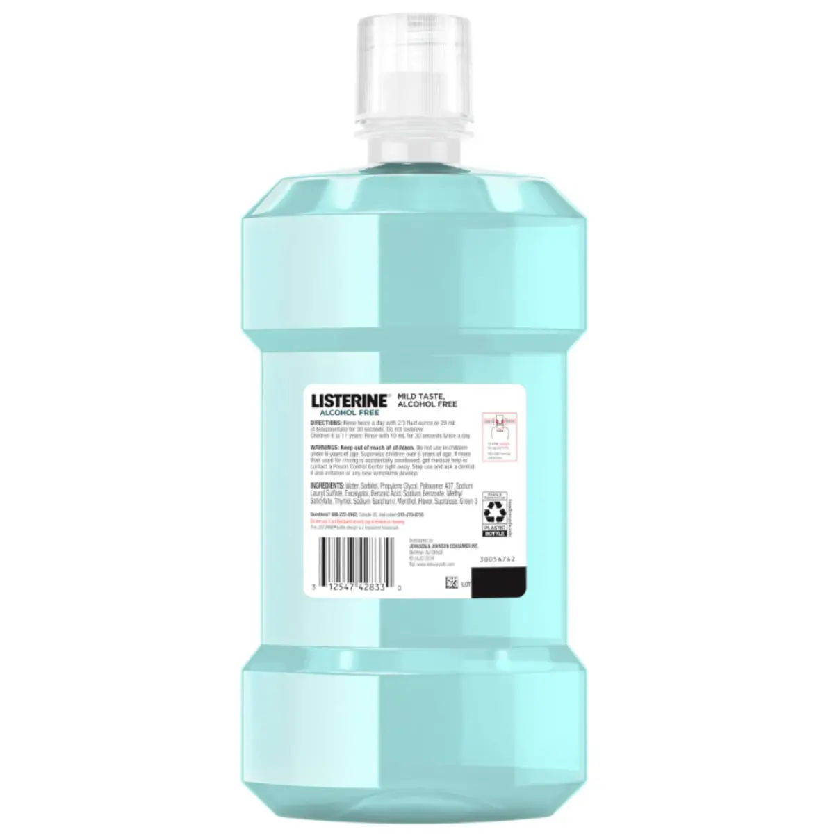 Listerine Zero Alcohol Mouthwash Fresh Breath & Clean Mouth (500ml / 16.9 fl oz) | Kills 99% of Germs That Cause Bad Breath - view 8