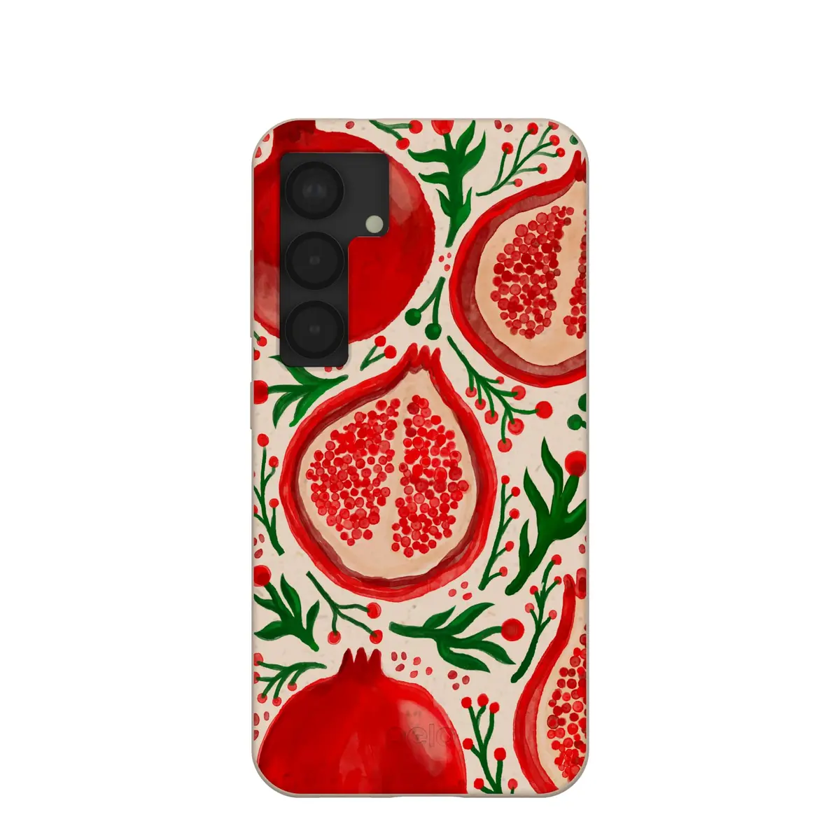 Pela Phone Case for Samsung Galaxy S25 Seashell Pomegranate Cheer | Eco-Friendly, Supports Wireless Charging - main product image