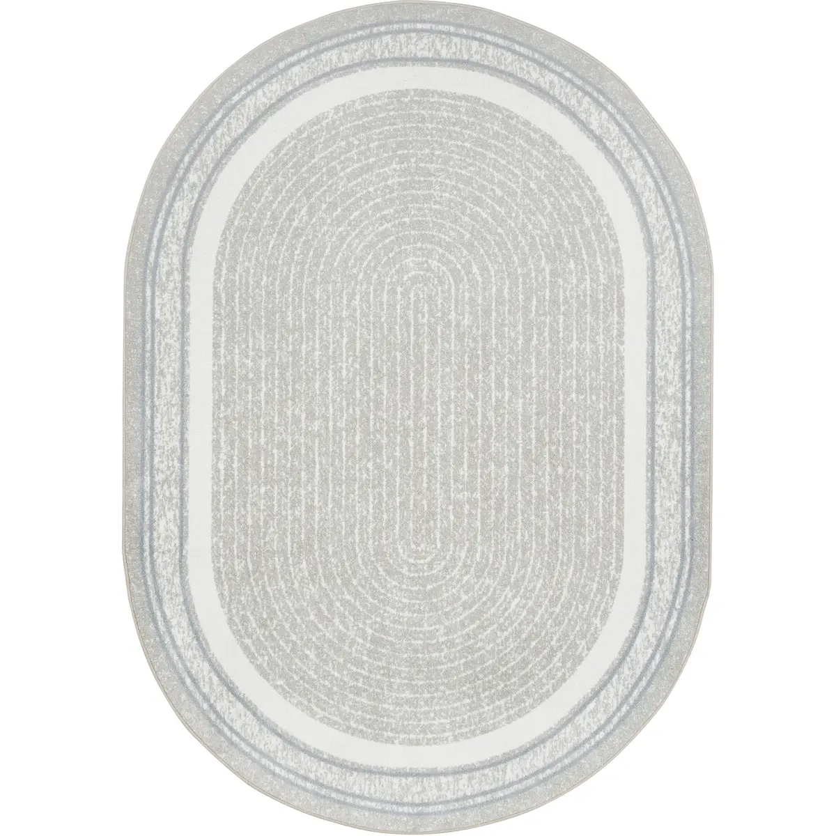 Joy Carpets Cozy Corner 5'4" x 7'8" Oval Area Rug in Color Linen | Child-Friendly, Durable, Soft Nylon - main product image