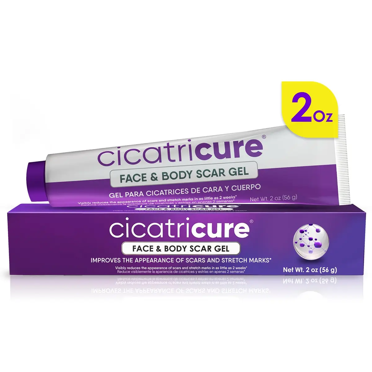 Cicatricure Advanced Scar Gel 2 oz | Proven Results in 2 Weeks for Face & Body - main product image
