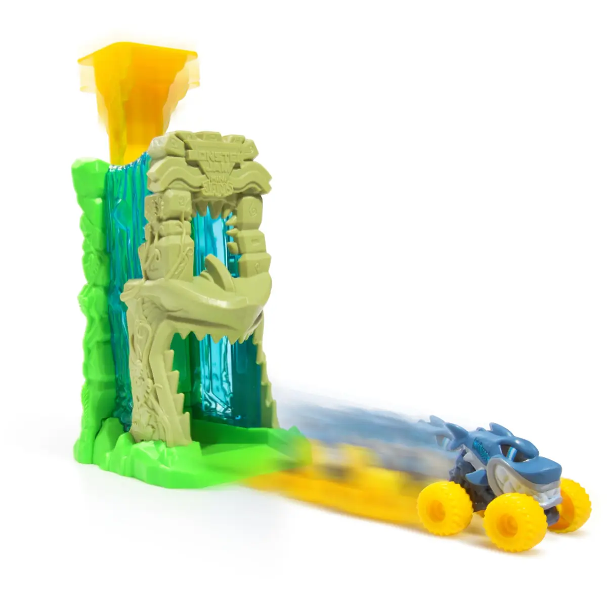Monster Jam Mini Jams Megalodon Jungle Blaster Launcher Playset | Rapid Fire Toy Set for Kids - view 4