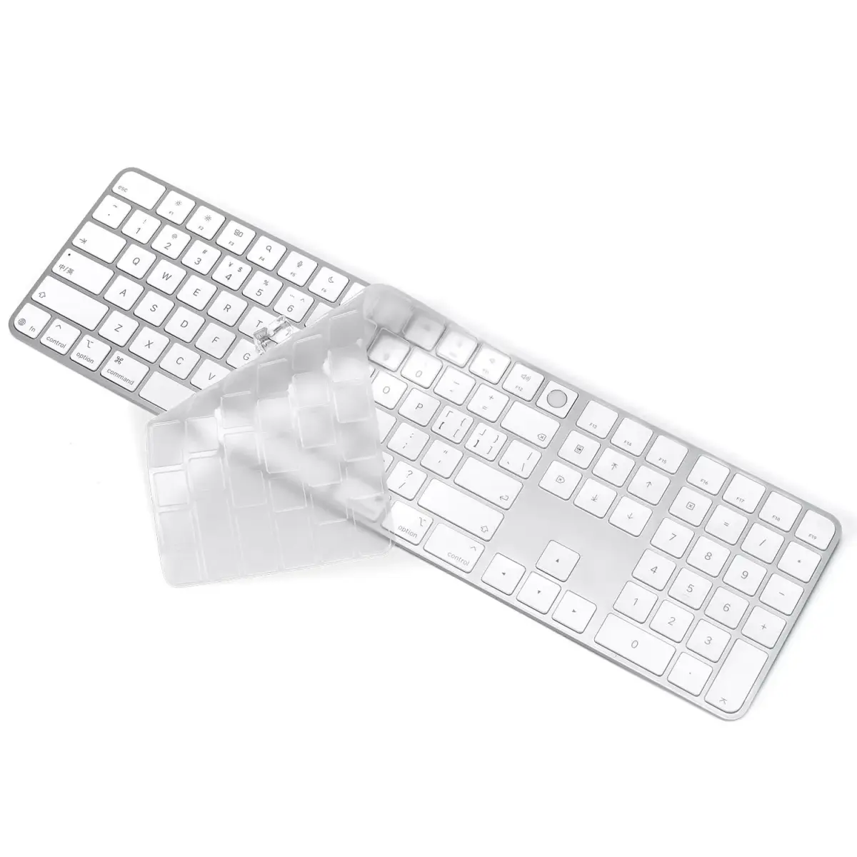 CASEDAO Ultra-Thin TPU Keyboard Cover Skin for 2024 Magic Keyboard with Numeric Keypad A3119 MXK73LL/A - Transparent - main product image