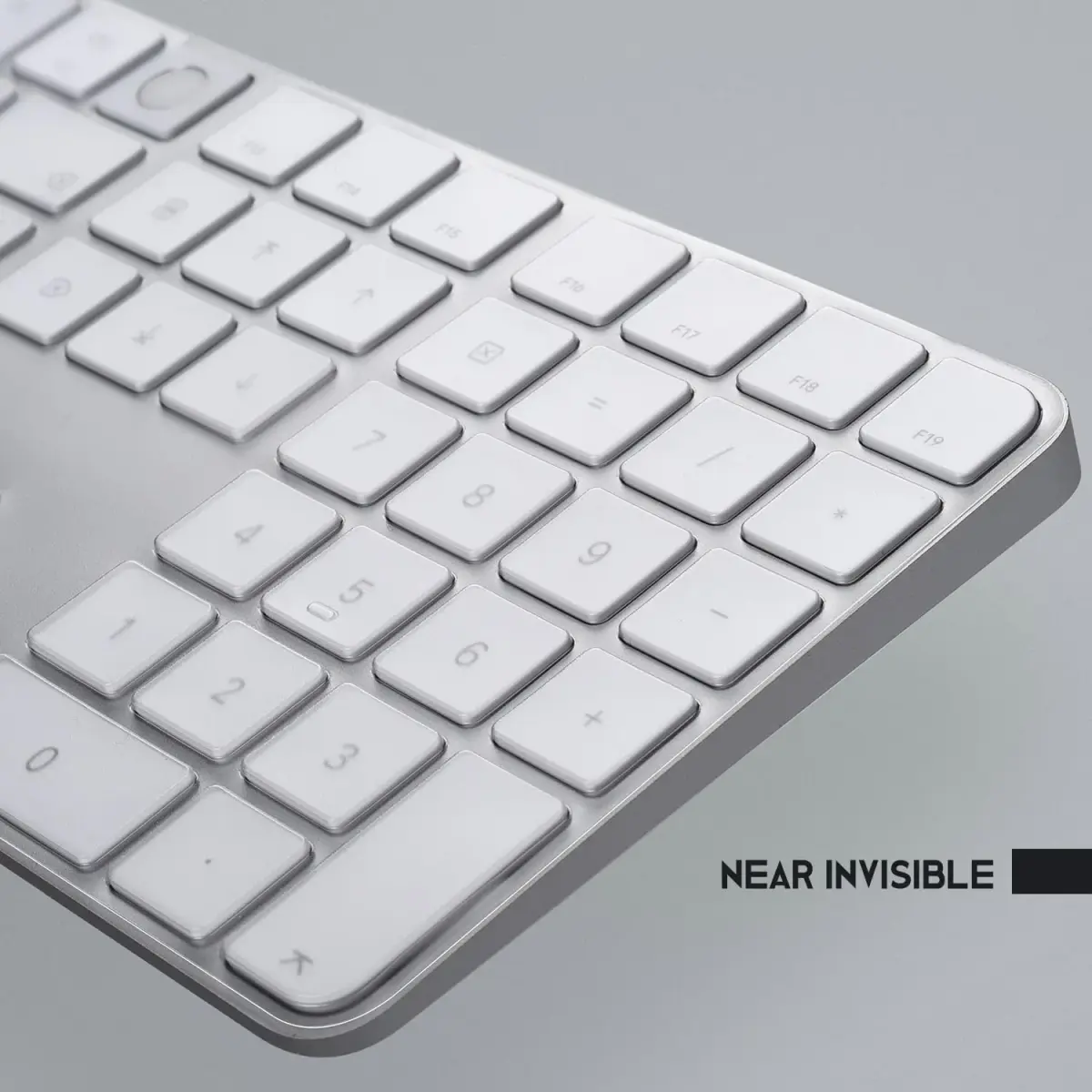 CASEDAO Ultra-Thin TPU Keyboard Cover Skin for 2024 Magic Keyboard with Numeric Keypad A3119 MXK73LL/A - Transparent - view 6