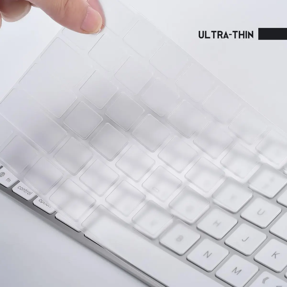 CASEDAO Ultra-Thin TPU Keyboard Cover Skin for 2024 Magic Keyboard with Numeric Keypad A3119 MXK73LL/A - Transparent - view 4