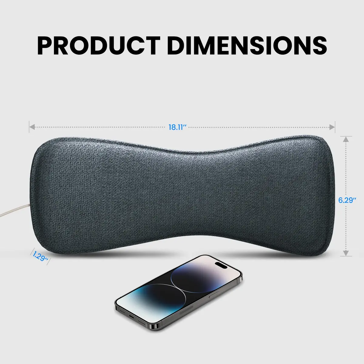 Avantree Slumber 2 Bluetooth Pillow Speaker for Side Sleepers | 4 Ultra-Flat Speakers, White Noise, Remote Control & Sleep Timer, Soft Design for Sleeping, Podcasts & Audiobooks, Gray - view 5
