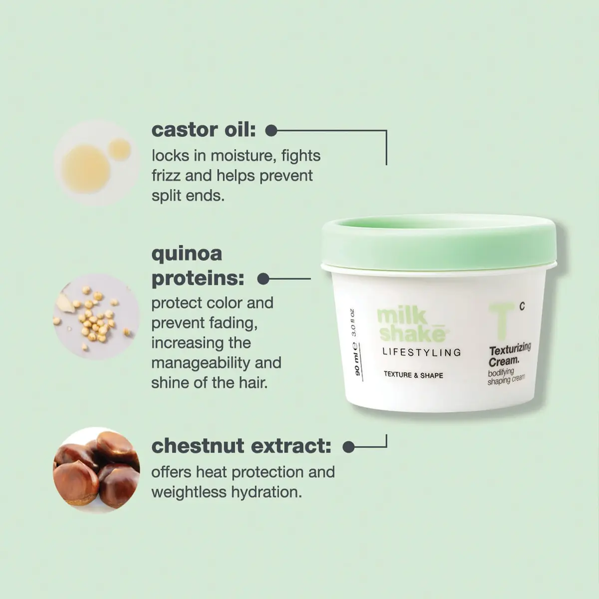 milk_shake Texturizing Cream | Bodifying Shaping Cream, 3.04 Fl Oz | Adds Body & Flexibility - view 5
