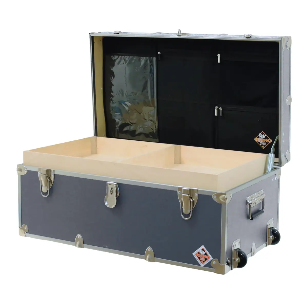 Rhino Trunk & Case Small Essential Storage Box 30"L x 17"W x 13"H | Heavy-Duty Camp & Dorm Trunk - main product image