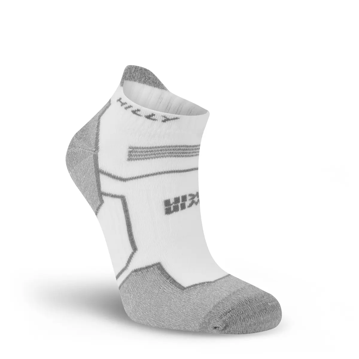 Hilly Twin Skin Socklet Running Socks - White | Blister-Free, Moisture Wicking, Ankle-High - view 2