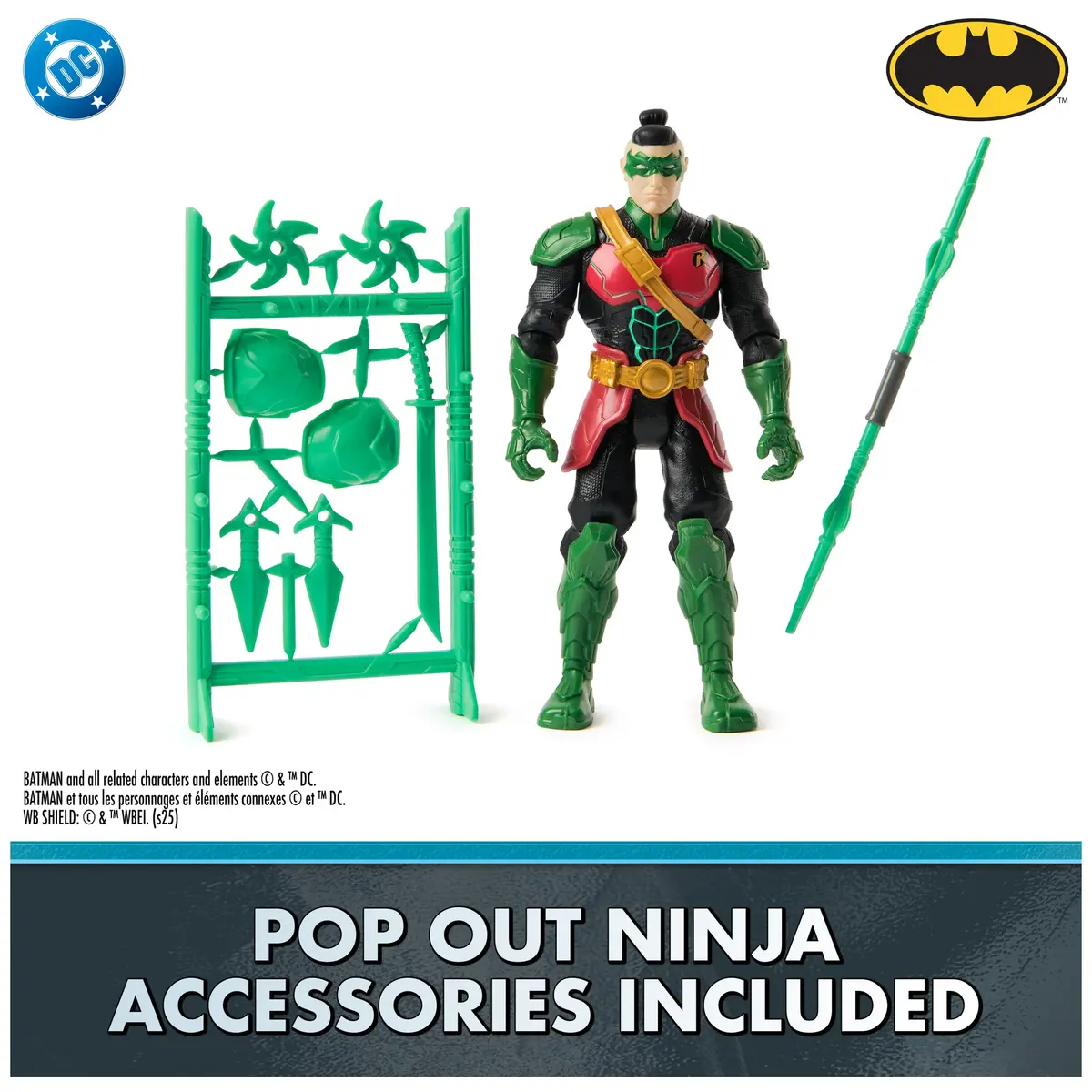 DC Comics Batman Ninja Strike 6" 3-Pack Battle Set Action Figures with Pop-Out Ninja Accessories for Kids Ages 3 & Up - view 2