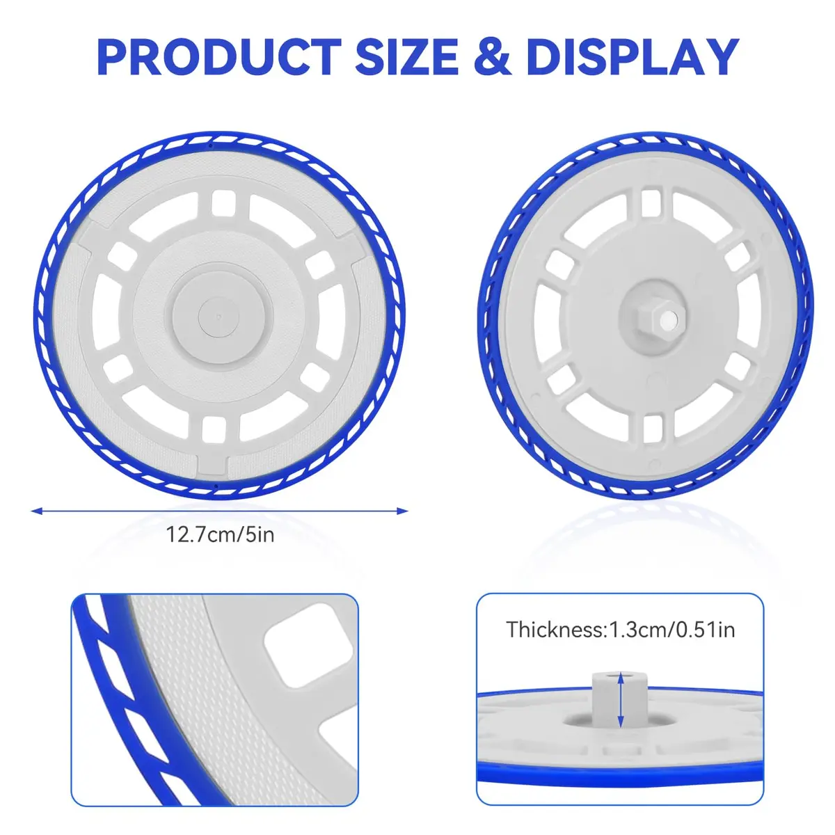 Sgizoku T30 Pad Plate - 2 Pack | Vacuum Cleaner Mop Pad Holder Replacement for Ecovacs Deebot T30 Series & Yeedi M12 Pro+ - view 2