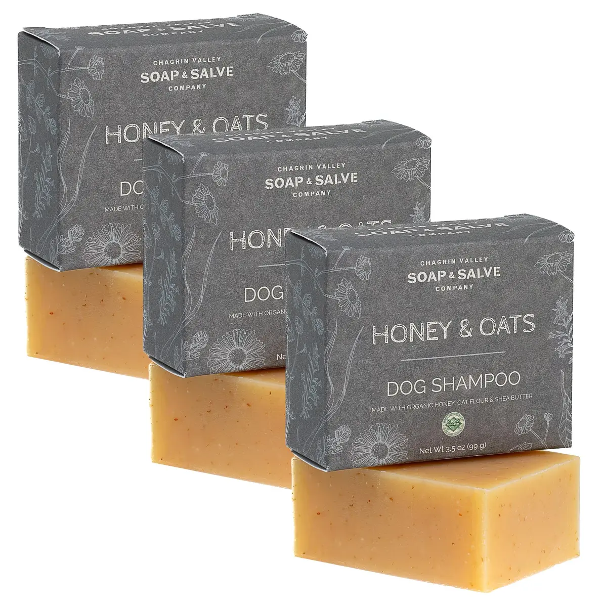 Chagrin Valley Soap & Salve Organic Dog Shampoo & Conditioner 3.8 oz | Puppy Itchy Skin Relief & Coat Nourishment - main product image
