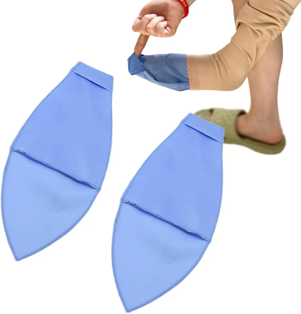 MUROCEA Open Toe Compression Sock Aid for Easy Slide - Slip Stocking Applicator for Elderly, Disabled, Pregnant, 2 Pcs (Blue) - main product image
