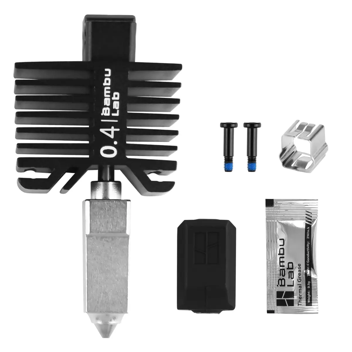 COMTREE Hardened Steel Nozzle Assembly Hotend Kit 0.4mm for Bambu LAB X1/P1 Series (156 g) - view 2