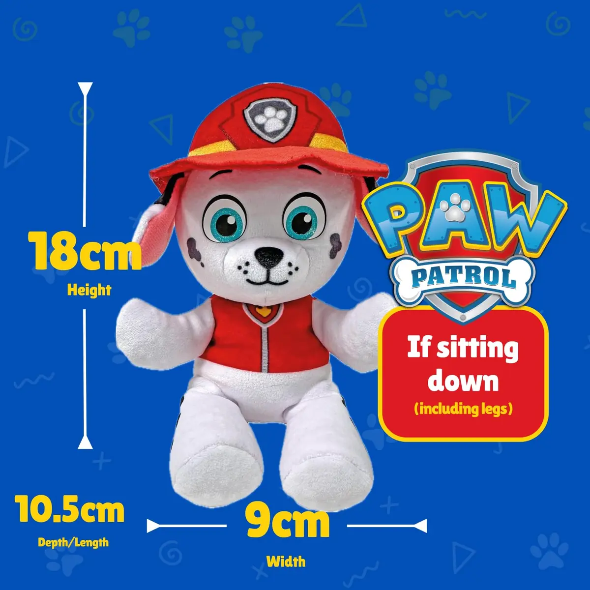 Ty Paw Patrol Collection Marshall Plush Toy 20cm | Soft, Collectible, Perfect Gift - view 3
