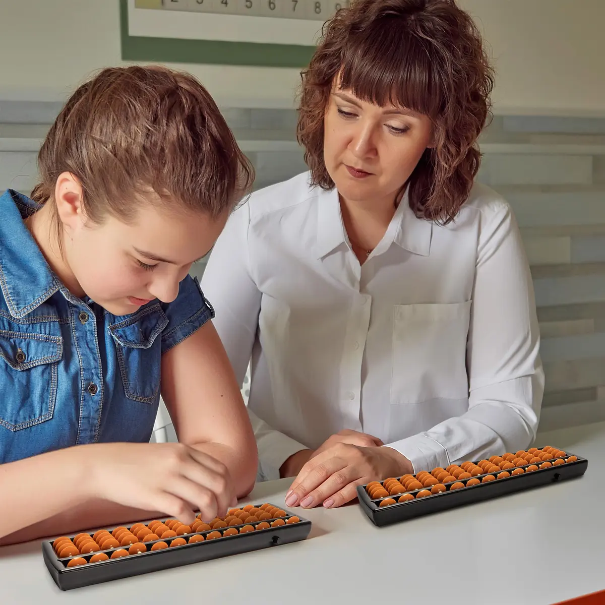 Yellow Mountain Imports Soroban Japanese Abacus, 13 Column, 24.5cm (9.7 in) | Montessori Math Tool for Kids - view 8