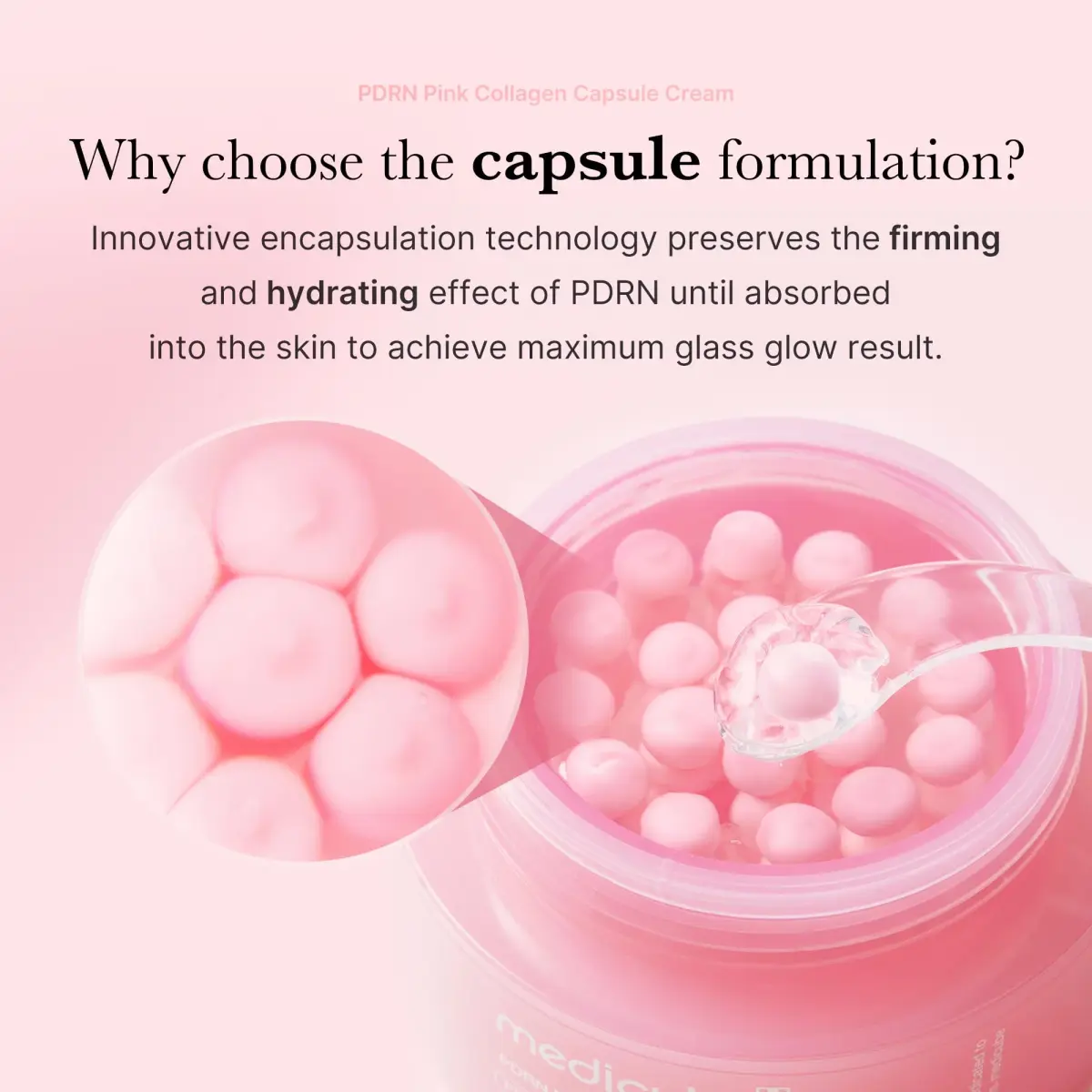 medicube PDRN Pink Collagen Capsule Cream 55g (1.94 oz) | Hydrates & Firms for Glass Skin - view 5