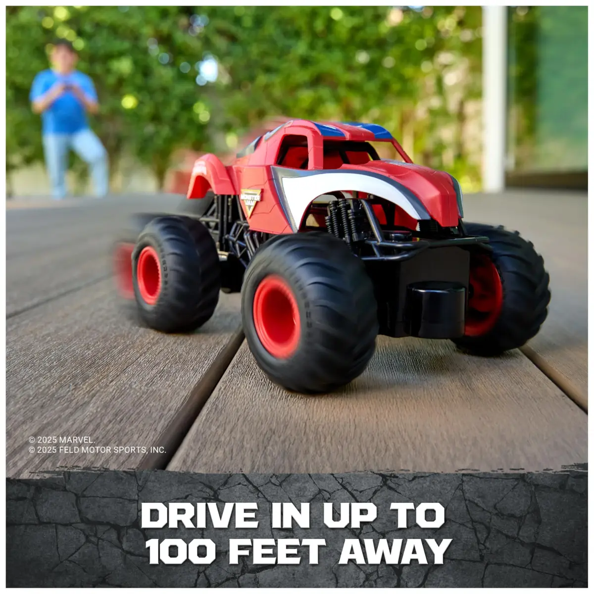 Monster Jam Marvel Spider-Man RC Monster Truck 1:24 Scale | Kid-Friendly Remote Control Toy - view 7
