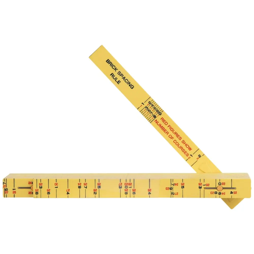 Klein Tools 6-Foot Fiberglass Folding Ruler | Brick Scale, 1/16-Inch Graduation, Outside Reading - main product image