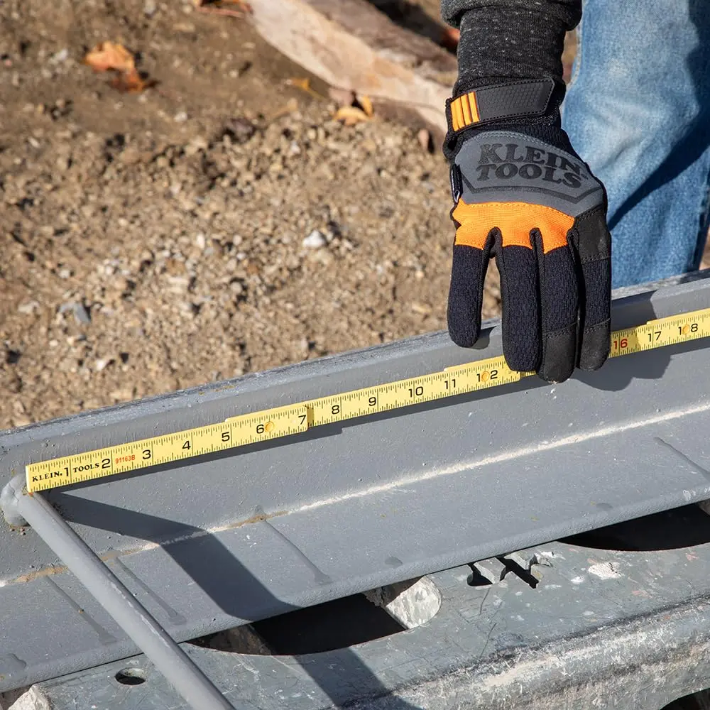 Klein Tools 6-Foot Fiberglass Folding Ruler | Brick Scale, 1/16-Inch Graduation, Outside Reading - view 7