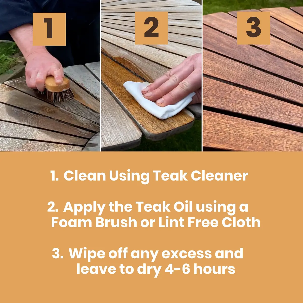 Furniture Clinic Teak Oil 5L | Restores & Protects Indoor & Outdoor Wood - view 5