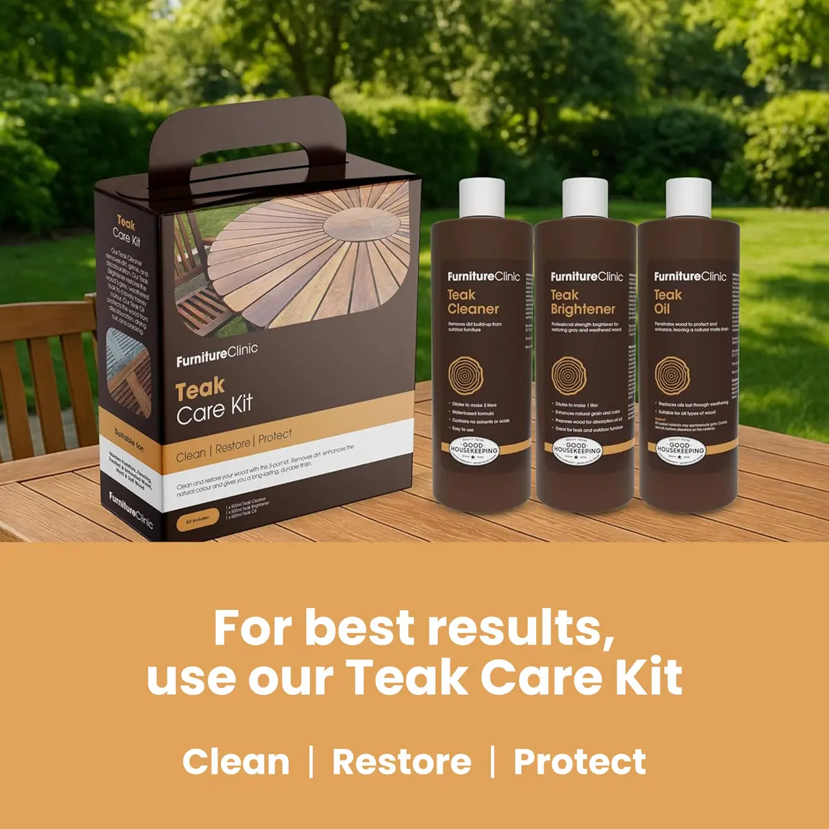 Furniture Clinic Teak Oil 5L | Restores & Protects Indoor & Outdoor Wood - view 8