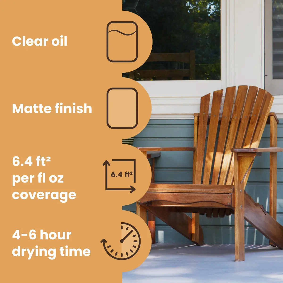 Furniture Clinic Teak Oil 5L | Restores & Protects Indoor & Outdoor Wood - view 4