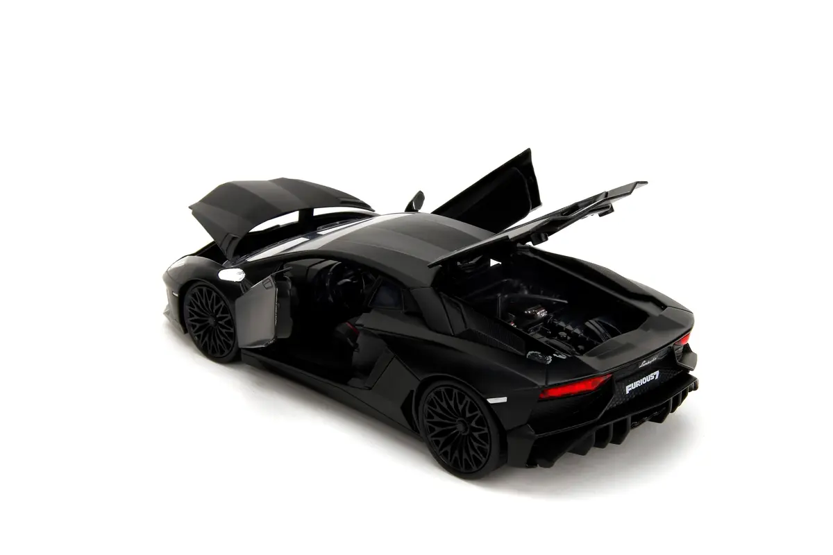 Jada Fast & Furious Shaw's Lamborghini Aventador SV – Die-Cast Vehicle, Opening Doors, Hood & Trunk, 1:24 Scale | Authentic Collectible Model - view 2