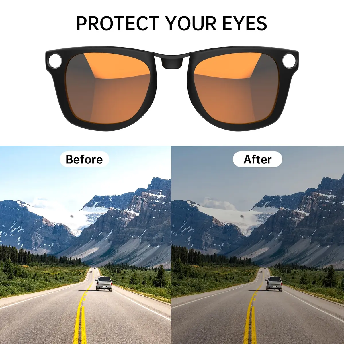 RCstyle Polarized Clip for Ray-Ban Meta Wayfarer Large 53-22 | Precise Fit & Polarized Protection - view 4