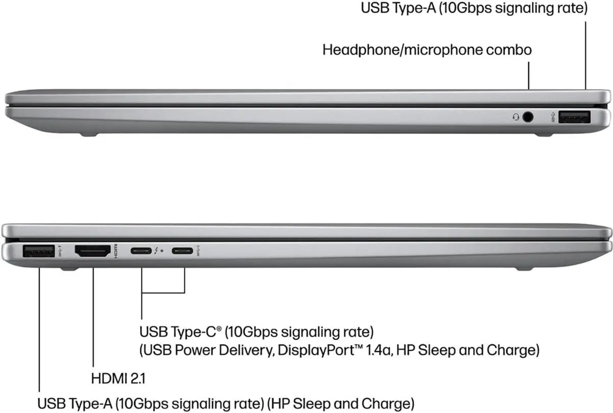 HP Envy x360 16" 2K WUXGA Touchscreen 2-in-1 Laptop | AMD Ryzen 5 8640HS 8GB 512GB SSD - view 4