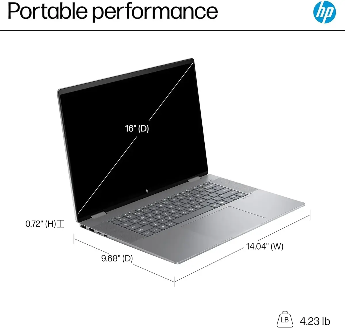 HP Envy x360 16" 2K WUXGA Touchscreen 2-in-1 Laptop | AMD Ryzen 5 8640HS 8GB 512GB SSD - view 5