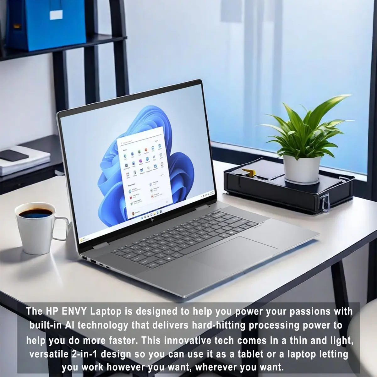 HP Envy x360 16" 2K WUXGA Touchscreen 2-in-1 Laptop | AMD Ryzen 5 8640HS 8GB 512GB SSD - view 8