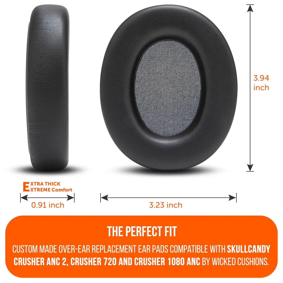 WC PadZ Crusher ANC 2 Replacement Earpads | Perfect Fit, Thick Comfort, Superior Sound (70-120 chars) - view 5
