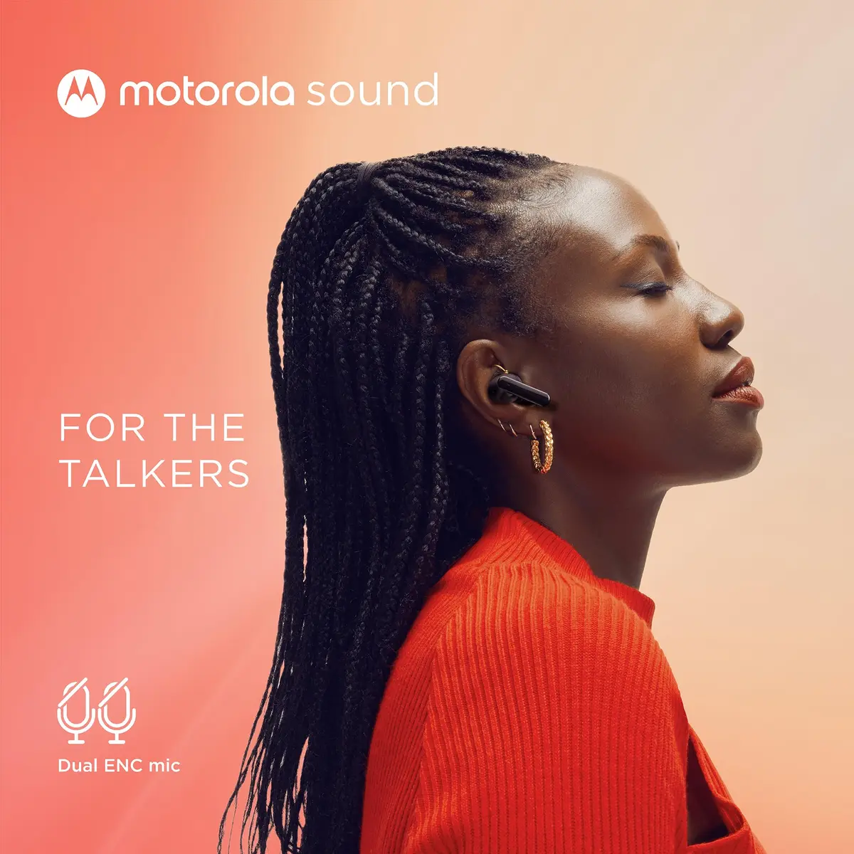 Motorola Sound Moto Buds 125 True Wireless Earbuds Black | IPX5 Waterproof, Bluetooth 5.2, 17 Hrs Total Playtime - view 3